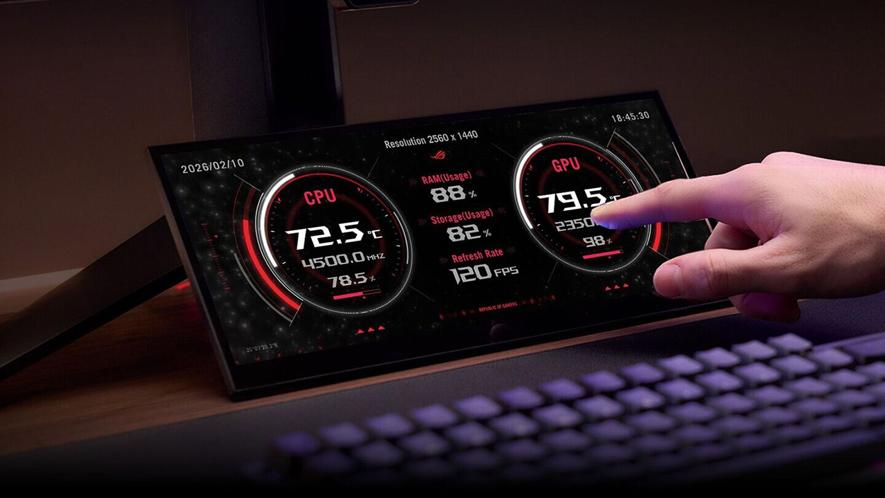monitor secundario touchscreen